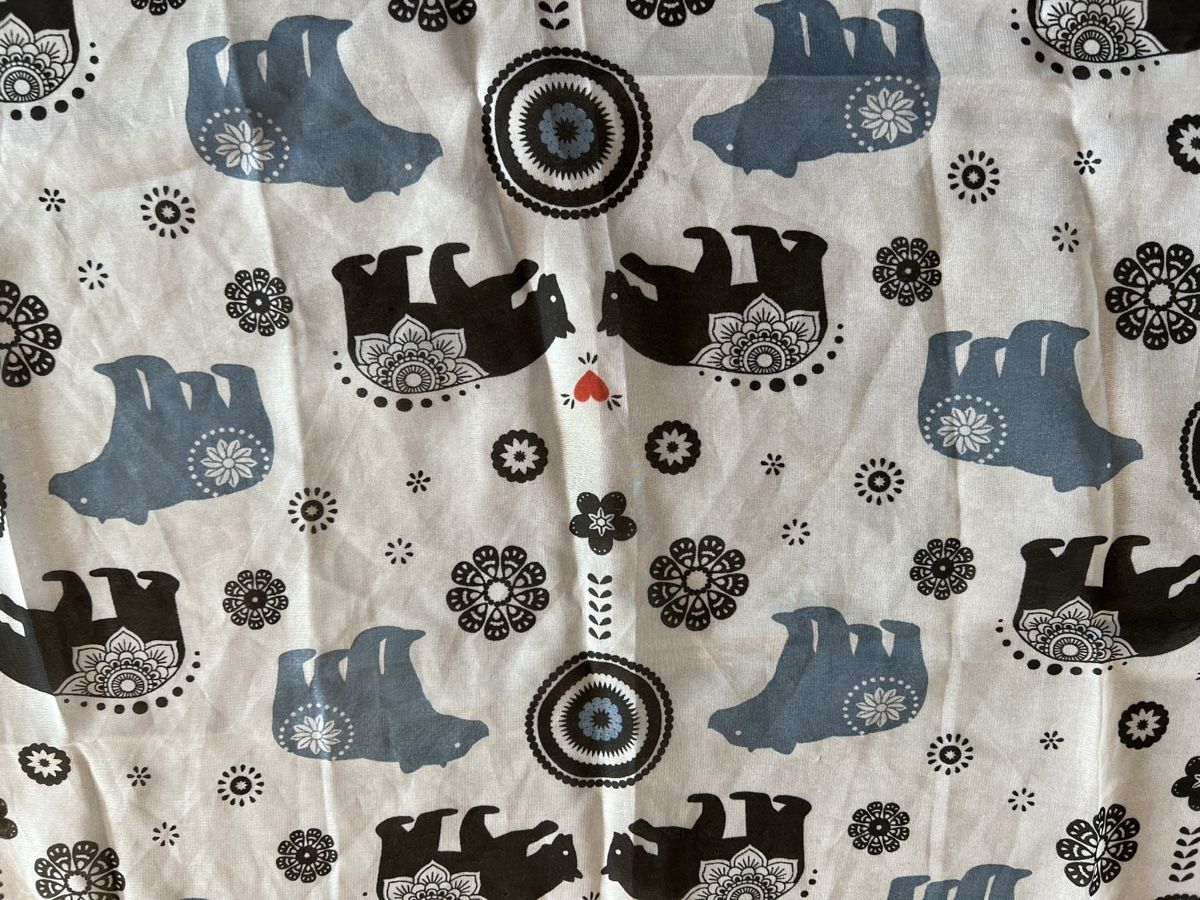 Foulard & Sciarpe: Schal mit Bärenmuster – Nuovo (secondo la descrizione) da Euthal venduto da 99Antik 1
