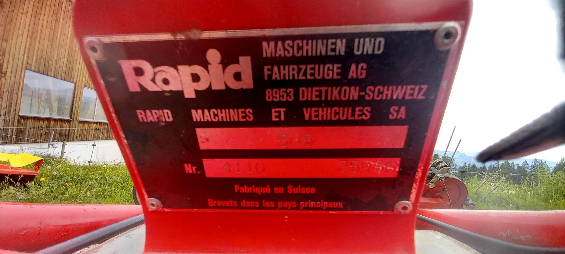 Rapid Alle Maschinen: Motormäher Rapid 505 mit Bandeingraser – Gebraucht aus Eggiwil von FarmallM 5