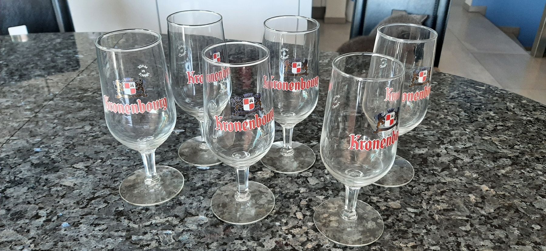 Bicchieri: Kronenbourg Biergläser 6 Stück – Nuovo (secondo la descrizione) da Zuzwil SG venduto da alfaromeo159ti