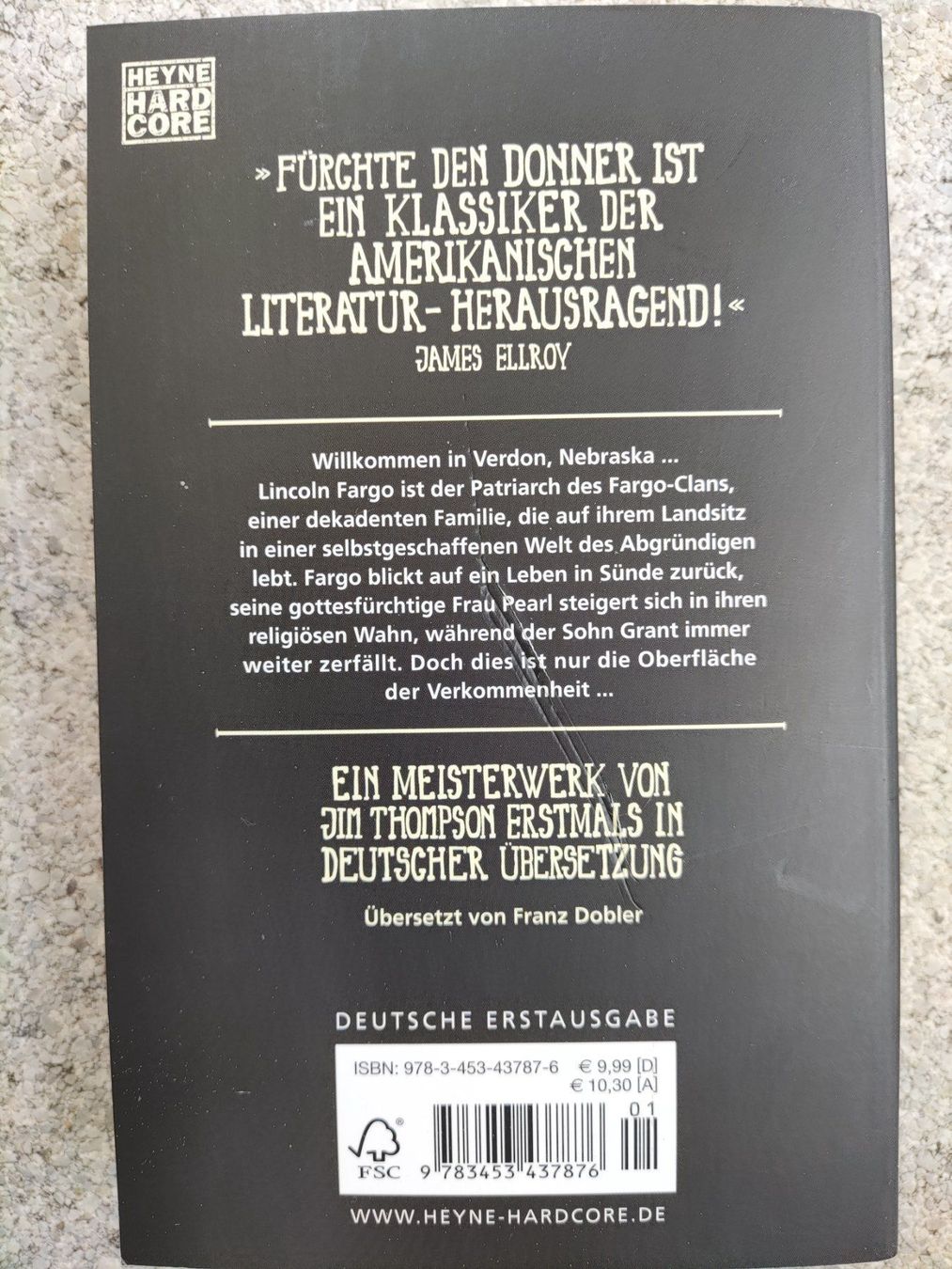 Libri: Jim Thompson Fürchte den Donner – Usato da Basel venduto da Alacant 1