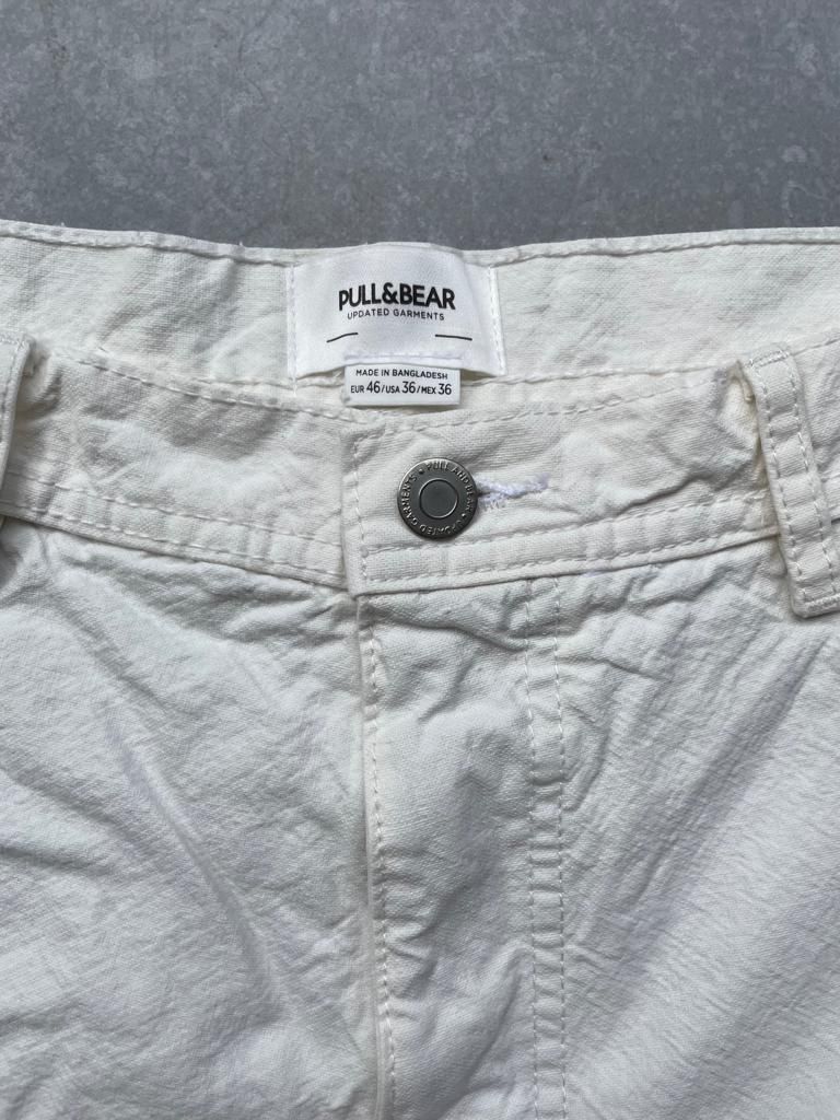 Pull&Bear Pantaloni: Short bermuda blanc Pull&Bear homme taille XL – Nuovo (secondo la descrizione) da Pully venduto da kaba07 2
