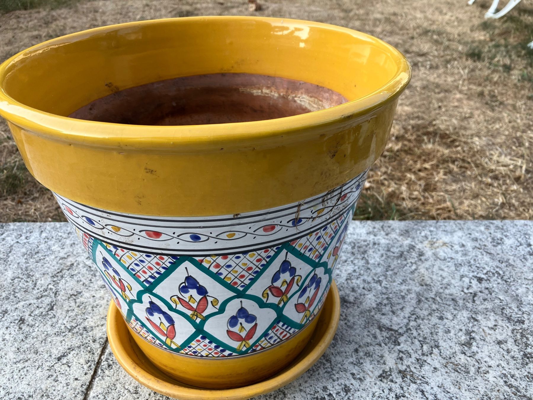 Pots de fleurs: Wunderschöner handbemalter Blumentopf, 30 cm – D'occasion à Ostermundigen par bea_pjw9 1