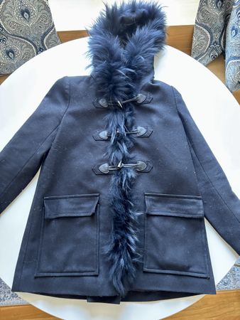 Dufflecoat Maje blau 36