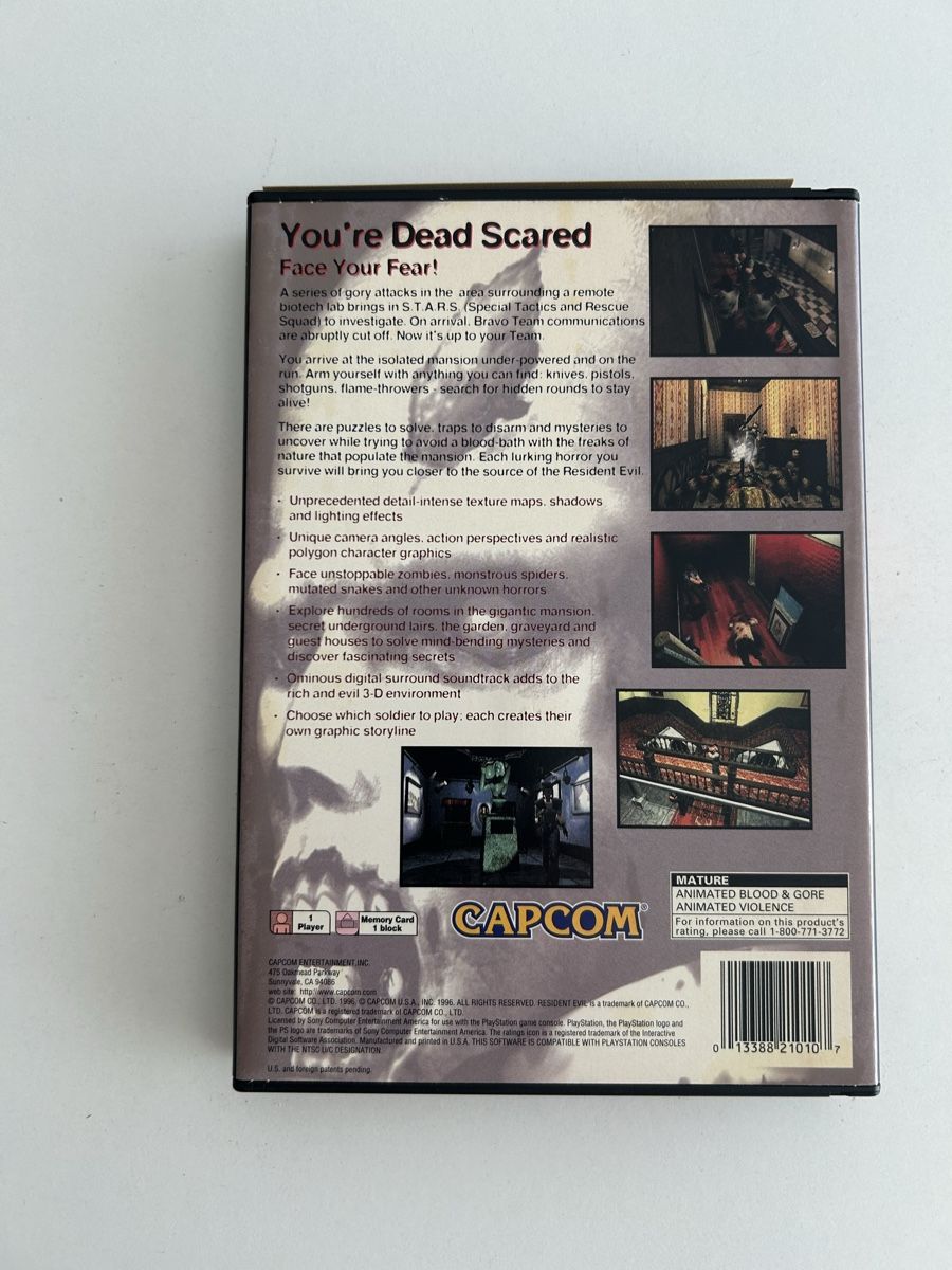 Giochi: Resident Evil 1 long box NTSC US – Usato da Pully venduto da PongDayOne 1