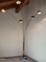 Bogenlampe Stehlampe Stehleuchte 5-flammig Chrom Marmorfuss