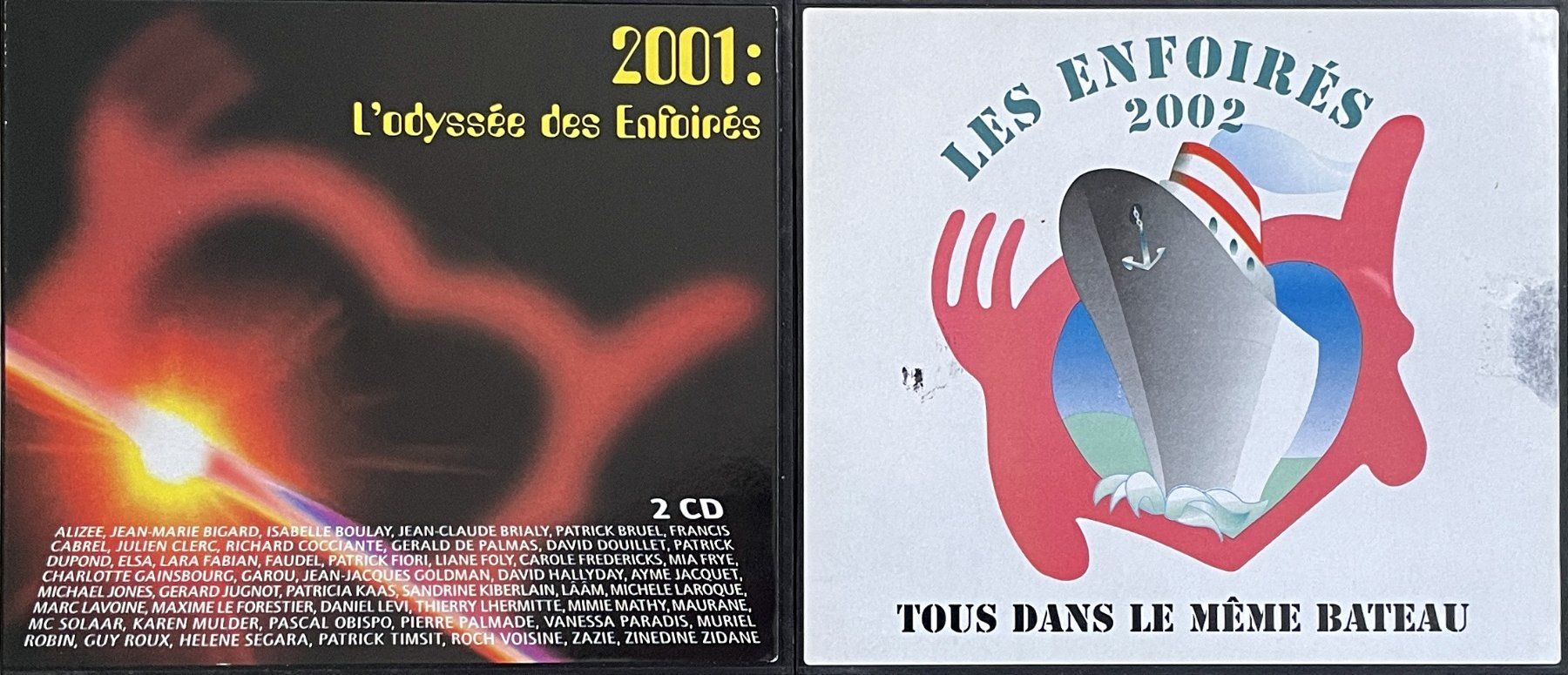 CD: Les Enfoirés 2001 & 2002 - 4 CD's – Usato da Savagnier venduto da Ne2065