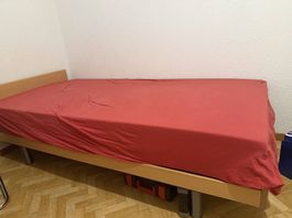Lit complet (sommier, tour de lit et matelas à vendre) 