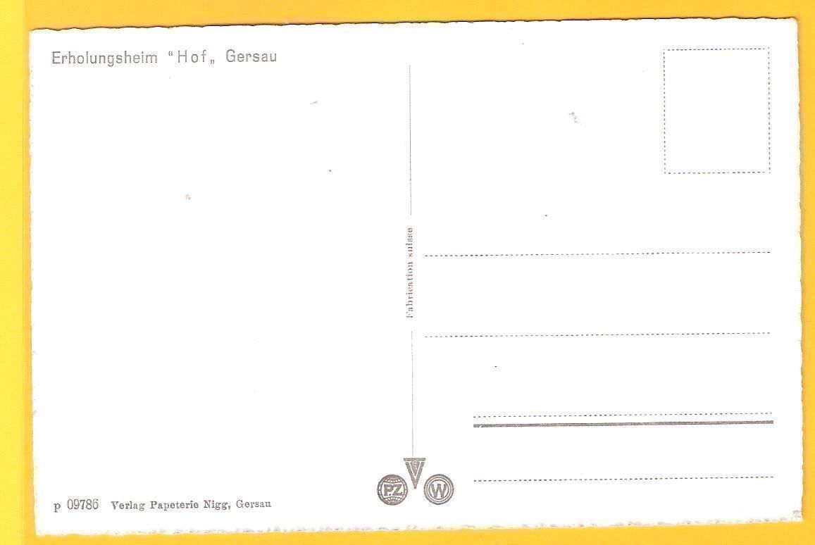 Cartoline postali: GERSAU Erholungsheim "Hof"/Citroen Auto – Nuovo (secondo la descrizione) da Zürich venduto da Hagliweg 2