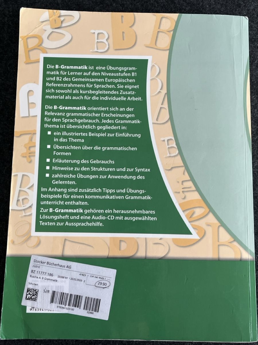 Livres: B Grammatik Deutsch als Fremdsprache – D'occasion à LUZERN par Zhin369 1