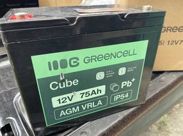 Batterie Greencell AGM 75Ah Neu