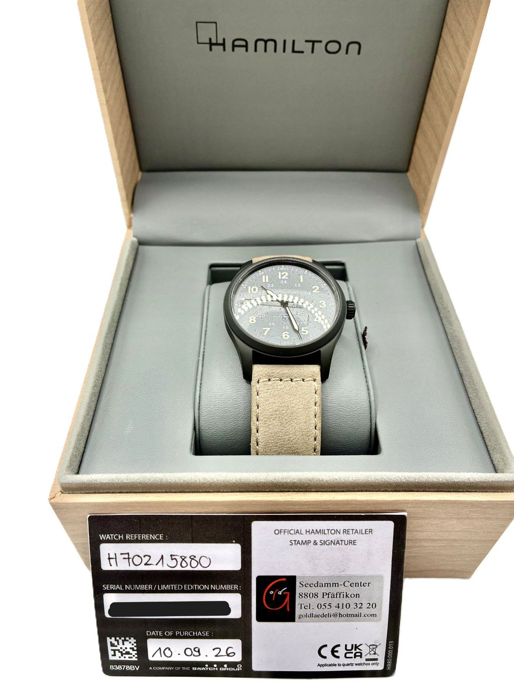 Hamilton Orologi: Hamilton Khaki Field Titanium Auto 38mm – Nuovo (secondo la descrizione) da Zürich venduto da uhrzeitschweiz 7