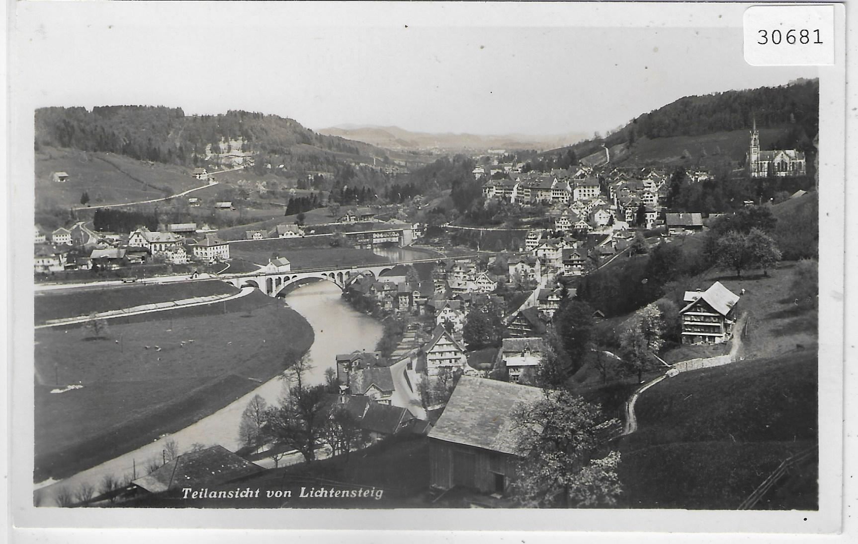 Cartoline postali: Teilansicht von Lichtensteig – Usato da Ettingen venduto da Kartenplanet