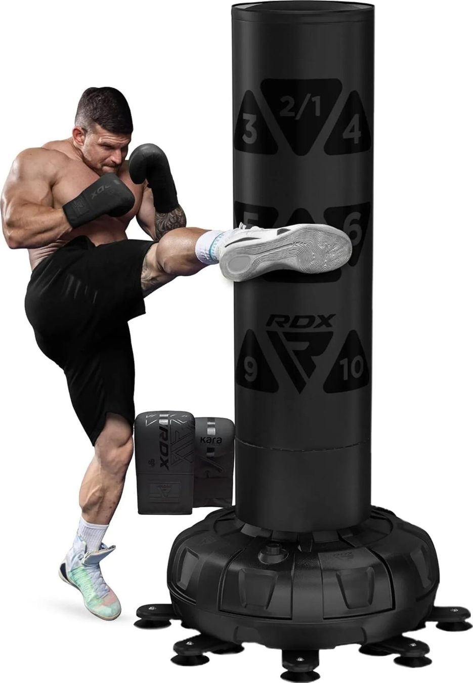 Sacchi da boxe: Freistehender Boxsack mit Handschuhen 100% Leder – Nuovo e nell'imballaggio originale da Wallenwil venduto da toesstal-vertrieb 1