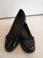 🤩GABOR WILDLEDER-BALLERINA-SCHUHE & LACK SCHWARZ