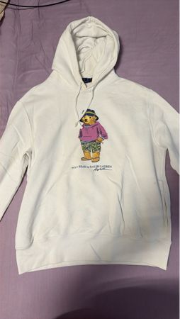 Ralph Lauren Polo Bear Hoodie Weiss