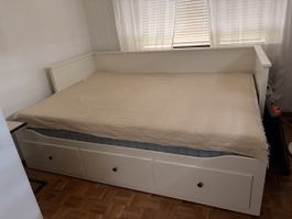 IKEA HEMNES Tagesbett inkl. 2 Matratzen & 2 Emma Topper