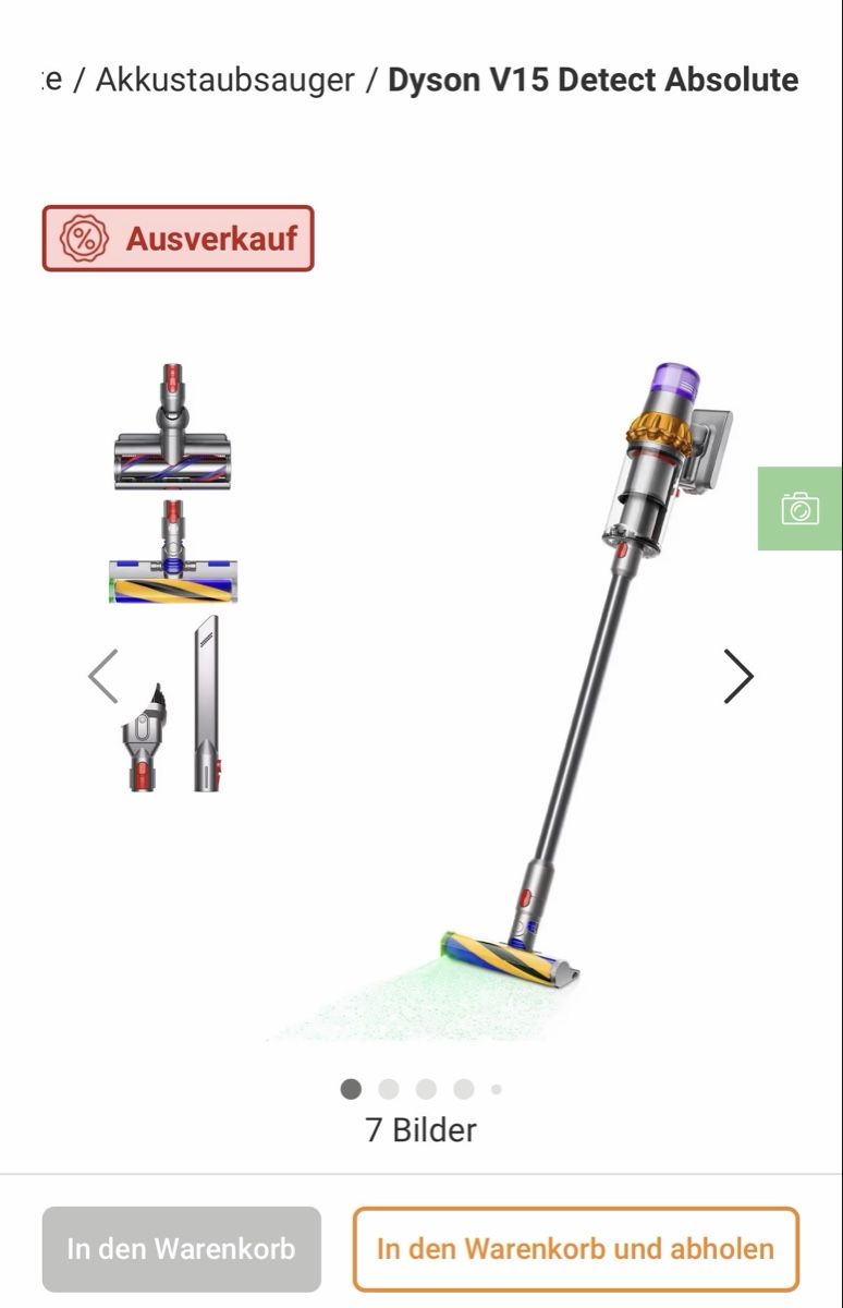 Dyson Aspirapolveri & Accessori: DysonV15 Detect Absolute – Nuovo e nell'imballaggio originale da Schlieren venduto da Seonay