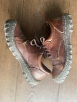 Damen Wanderschuhe aus Leder mittelbraun Gr.36 robuste Sohle