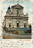 Solothurn -St. Ursenkirche Gruss .. 1905