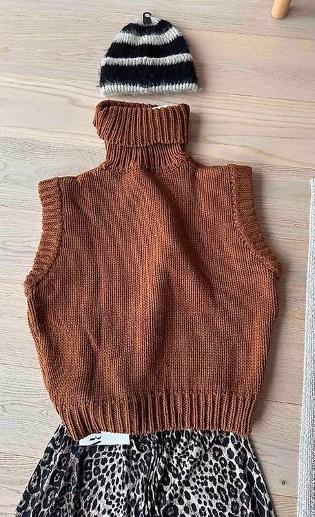 Gilet Zara Femme Taille M - Pans Asymétriques - Marron, Doublure Coton/polyester - Très Bon état