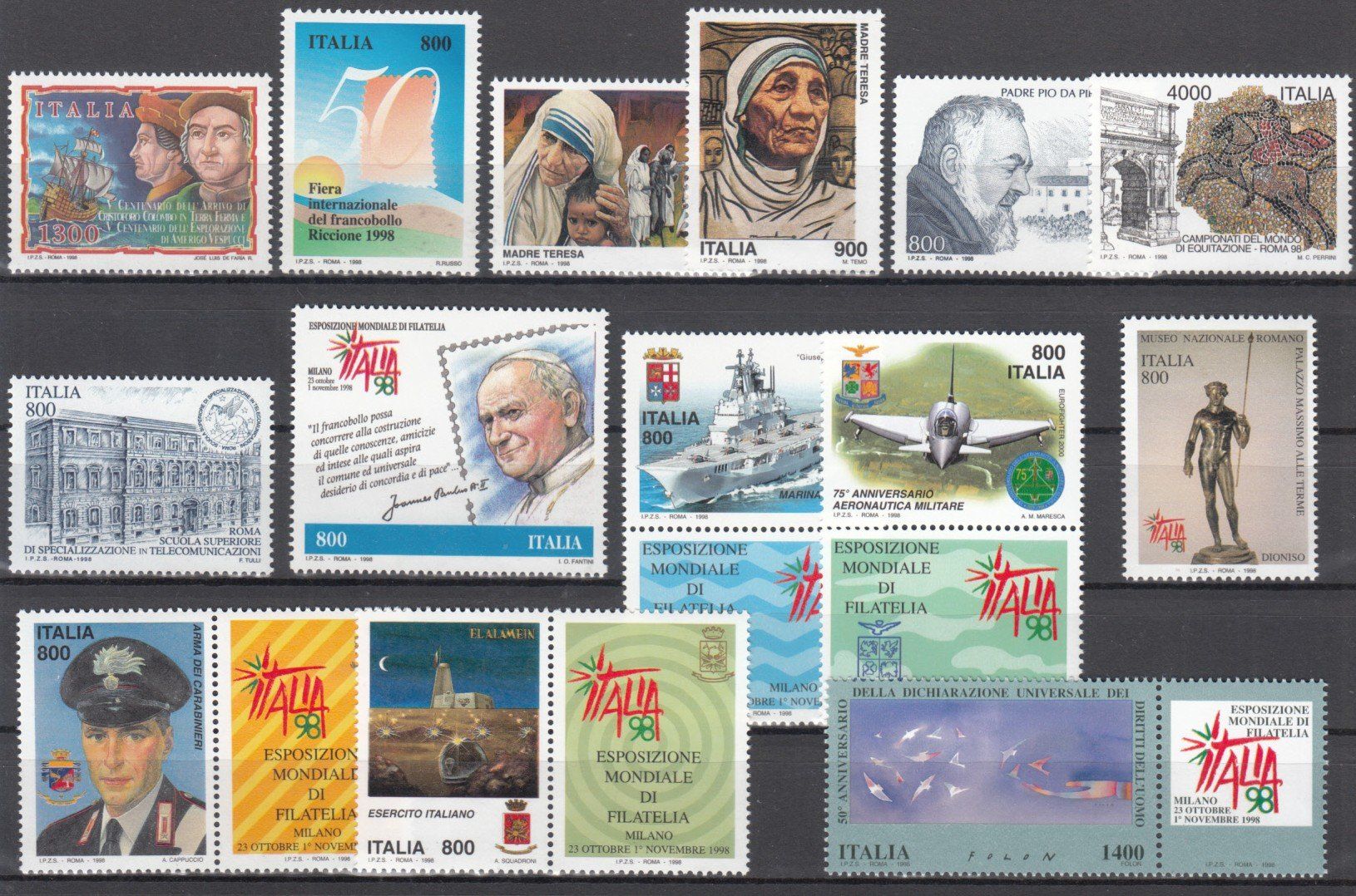 Tutti i francobolli: Italien 1998 postfrisch – Usato da Bürglen TG venduto da StampGraf 4