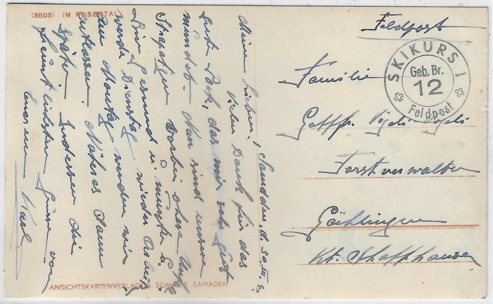 Cartoline postali: Im Rosegtal im Winter – Usato da Ettingen venduto da Kartenplanet 1