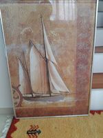 Poster mit Segelschiff-Motiv