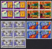 1980 kompl. Satz Postdienstleistungen 4/6er-Blocks 645-648 ʘ