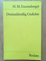 Hans Magnus Enzensberger: Dreiunddreissig Gedichte