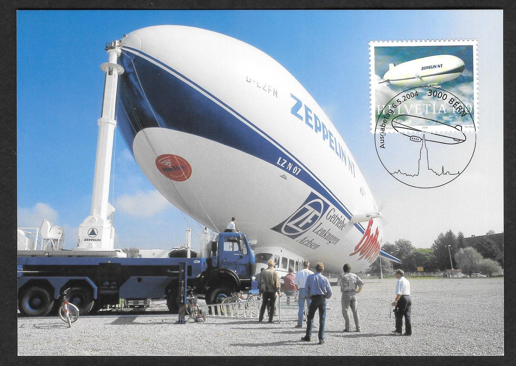 Tutti i francobolli: Maximumkarte Nr. 1121 Zeppelin NT ET Bern 6.5.2004 – Nuovo (secondo la descrizione) da Olten venduto da clotaldi