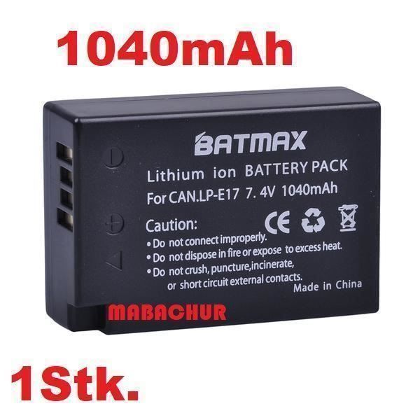 Canon Akkus: LP-E17 AKKU Für CANON  EOS 750D – Neu und originalverpackt aus Domat/Ems von mabachur