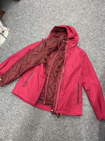 Forclaz 3-in-1 Wanderjacke Damen Pink guter Zustand