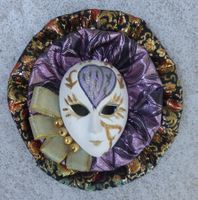MASKE-FASNACHT-KARNEVAL,SUPER, 17x16  CM