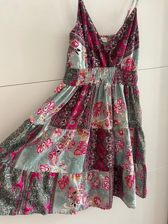 Kleid Zhu Zhicai Patchwork Muster Grösse 36 Top Zustand