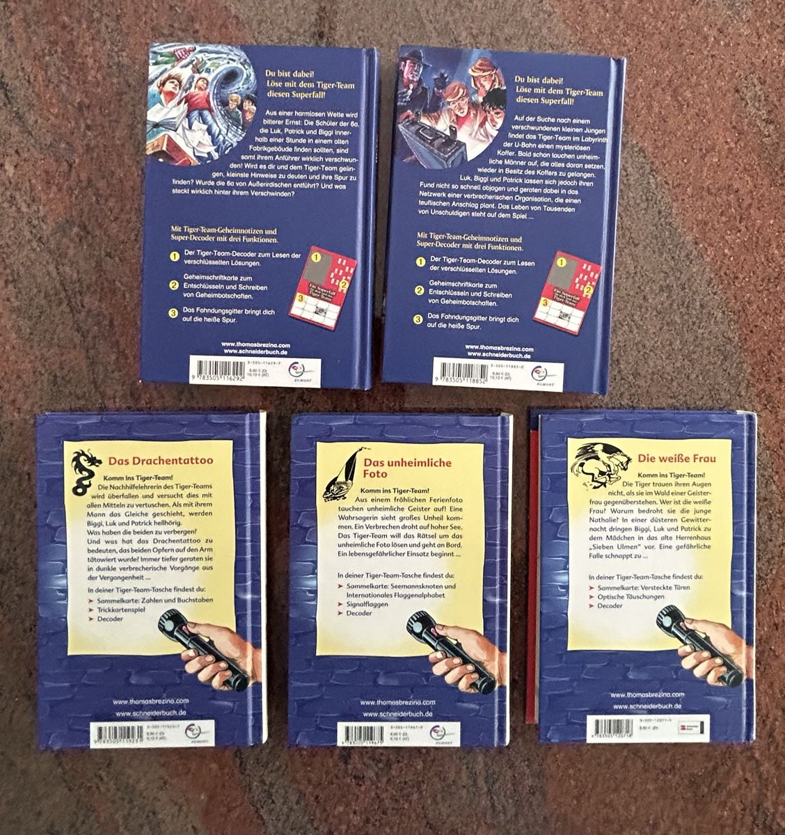 Libri: 5 Tiger Team Bücher Sammlung Thomas Brezina – Usato da Niederurnen venduto da Chr_ccd7 1