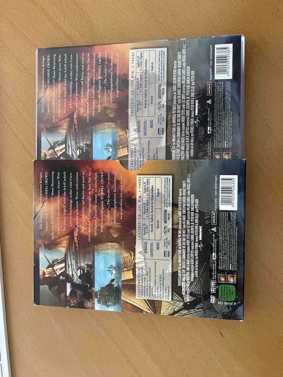 Tutti i DVDs: Master and Commander DVD - Special Edition -Top Zustand! – Usato da windisch venduto da meisterkingremo 1