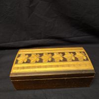 Vintage Holzschatulle aus der Sowjetunion