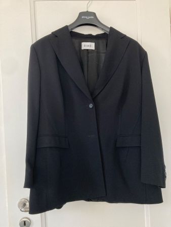 Schwarzer Damenblazer, Grösse 48, Klassisch-Eleganter Stil