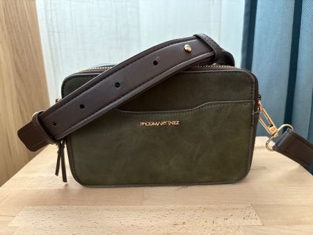 Paco Martinez Umhängetasche, khaki/braun