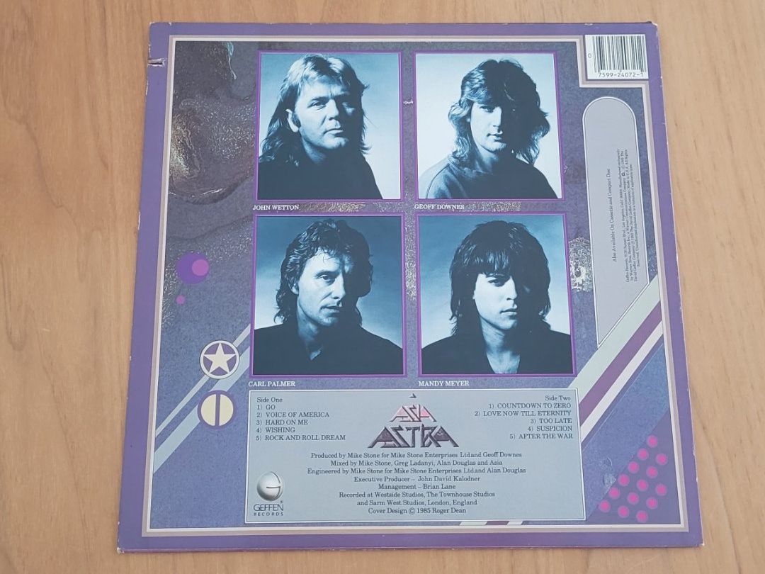 Dischi in vinile: LP  Asia – Usato da Martigny venduto da MZ-67 1
