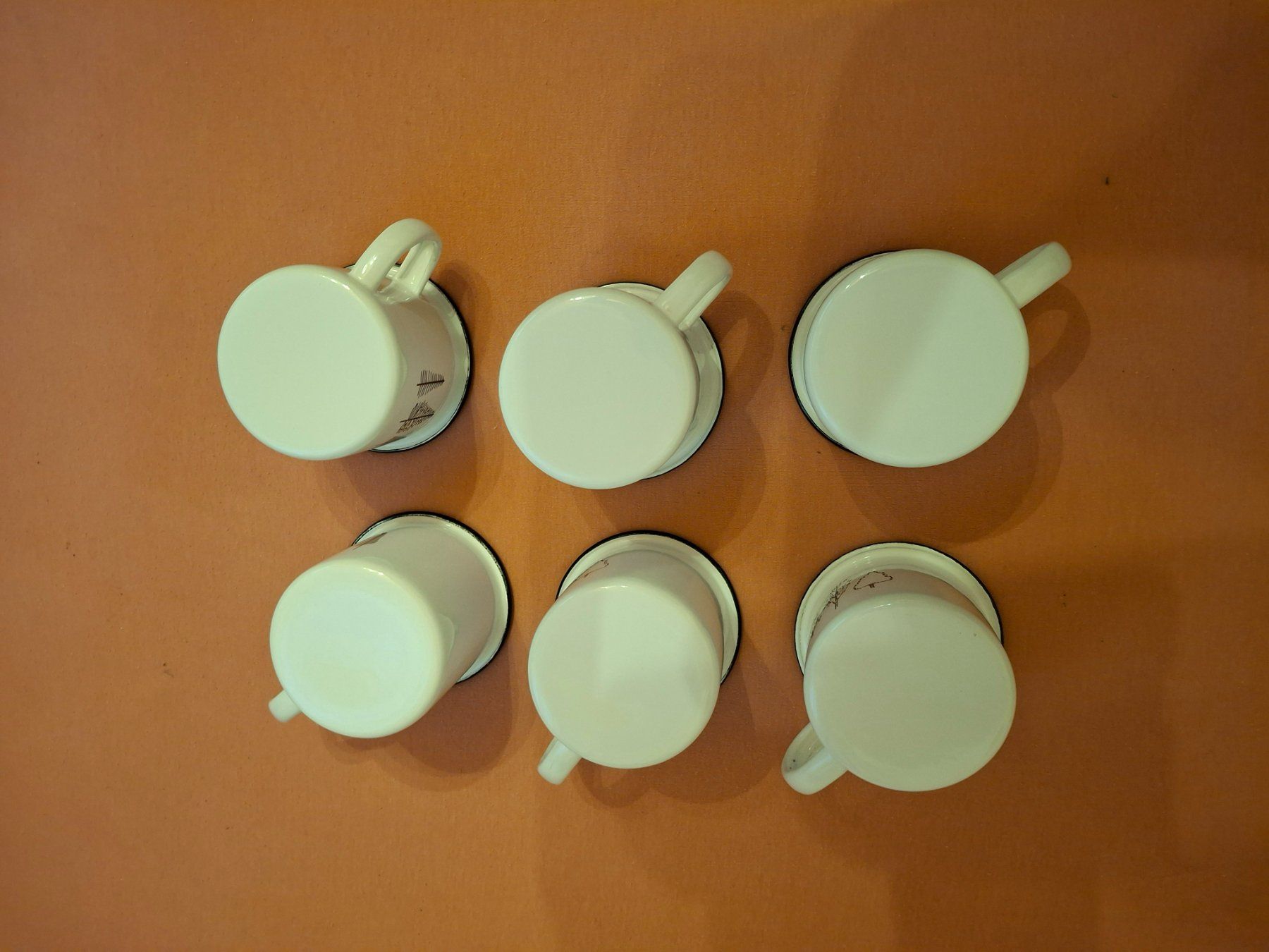 Tasses: 6 Emaille Tassen mit Baumdesign neu – D'occasion à Buochs par jom_6cbl 3