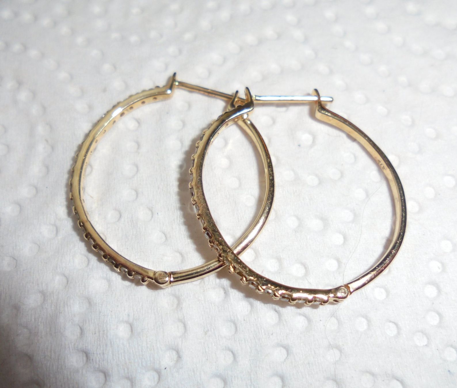 Ohrringe & -stecker: Echtschmuck: Champagner-Diamant-Creolen, 375 Gold – Neu (gemäss Beschreibung) aus Zuchwil von maumauchi 6