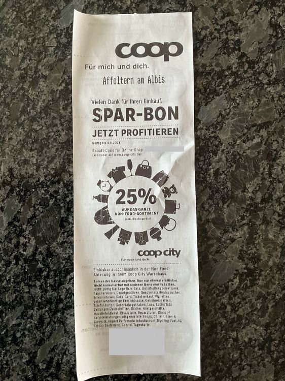 25% RABATT COOP CITY - SPAR BON UND COOP CITY ONLINE SHOP (Neu und ...