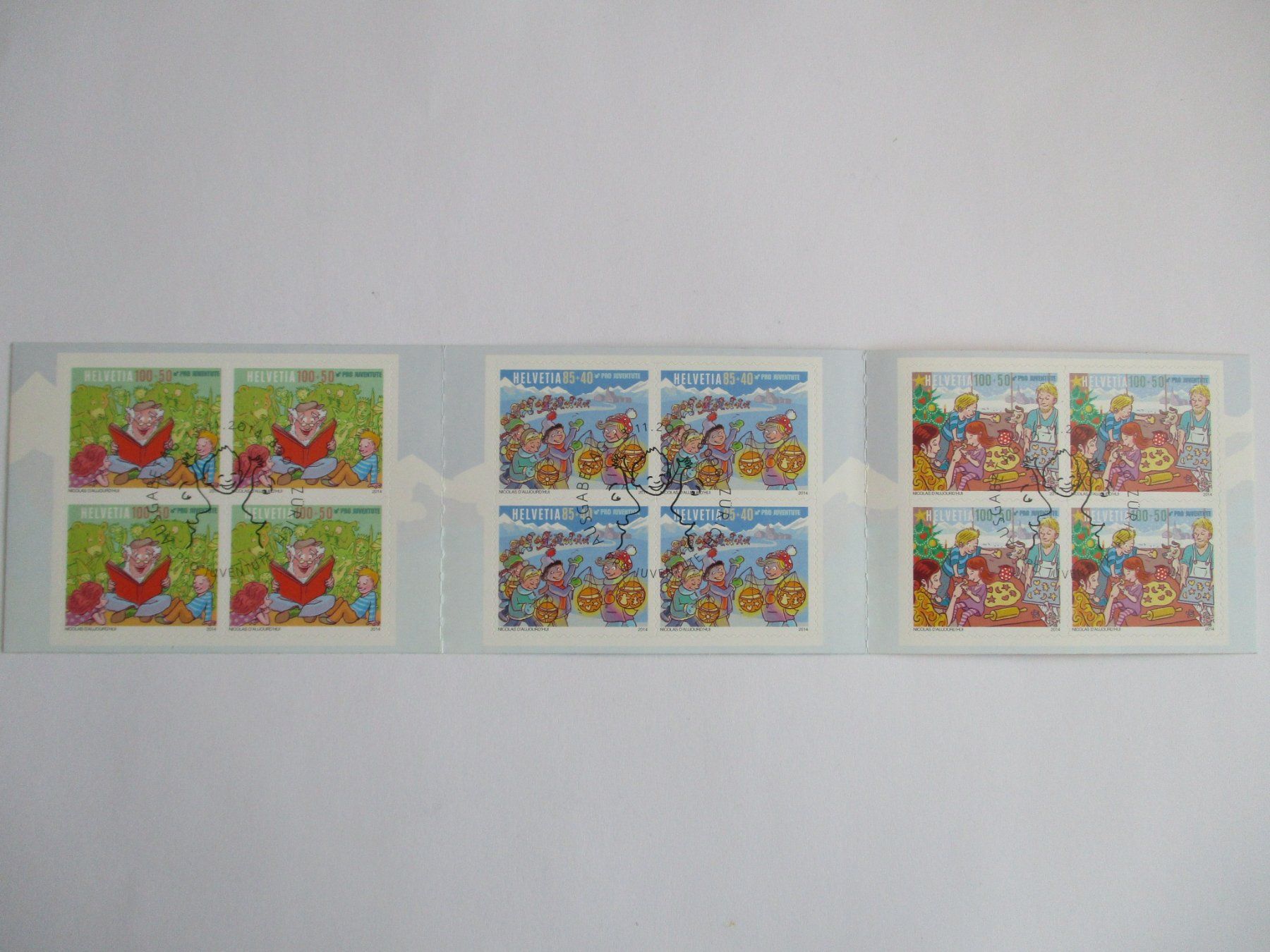 Alle Briefmarken: Markenheft mit Ersttagsstempel 2014 – Gebraucht aus Langnau b. Reiden von Aktuell88