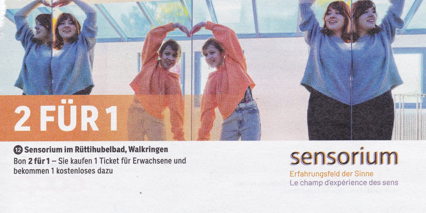 Buoni: Bon Sensorium 2 für 1 Tickets – Nuovo (secondo la descrizione) da Schliern b. Köniz venduto da joni20