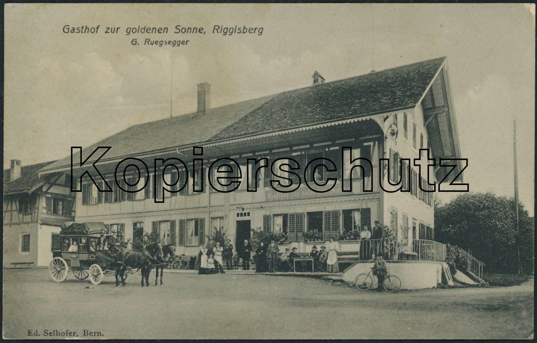 Ansichtskarten: BE Riggisberg - Postkutsche – Gebraucht aus Schindellegi von leecollect
