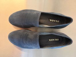 Prada loafers suede navy taille 9