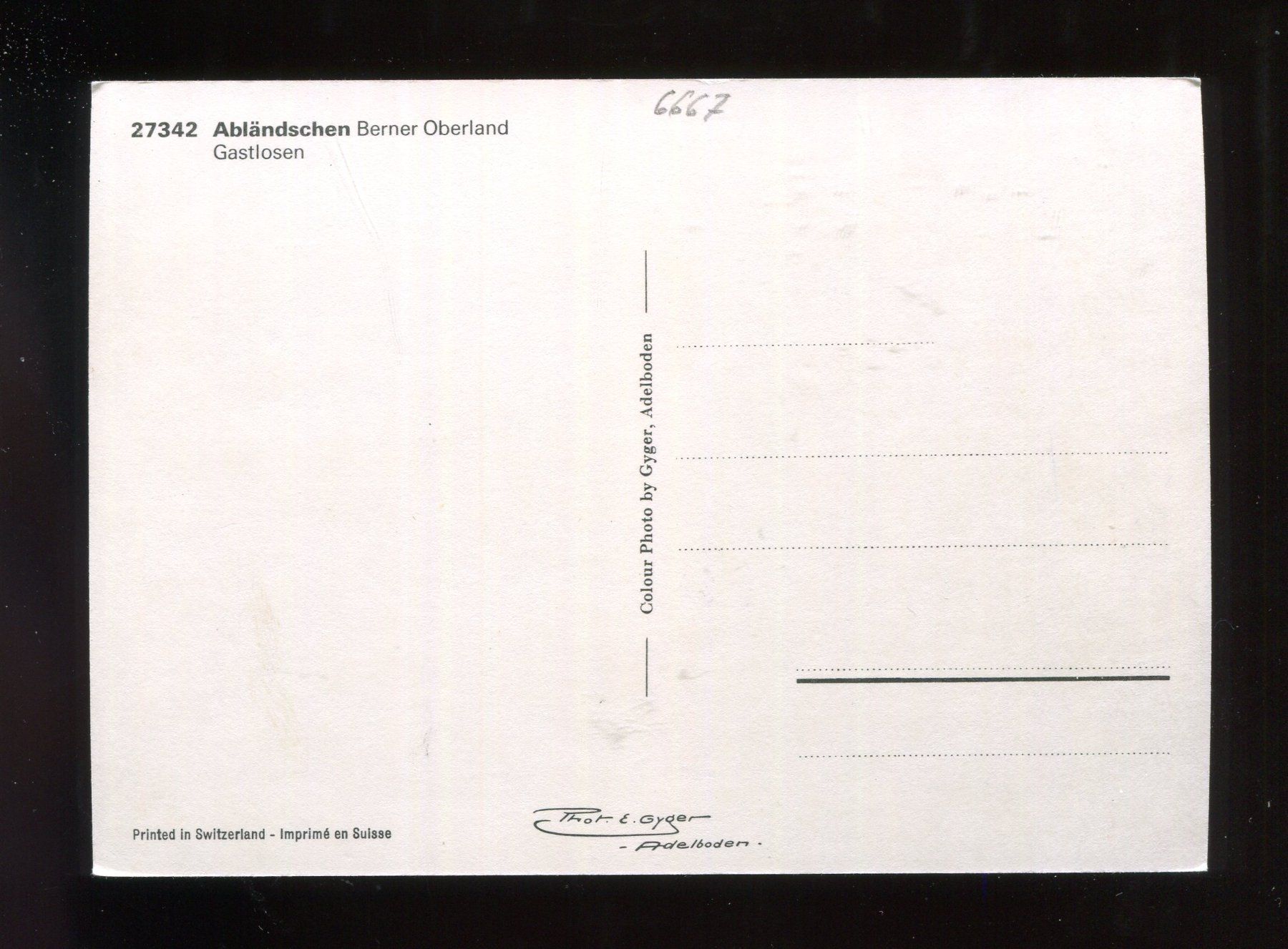 Cartoline postali: Abländschen – Usato da Aarau venduto da Elmaar41 1