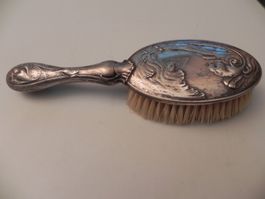 Alte Haarbürste - Art Nouveau? Versilbert?
