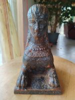 ​Pied de chenêt ancien / Élément décoratif en fonte de fer –